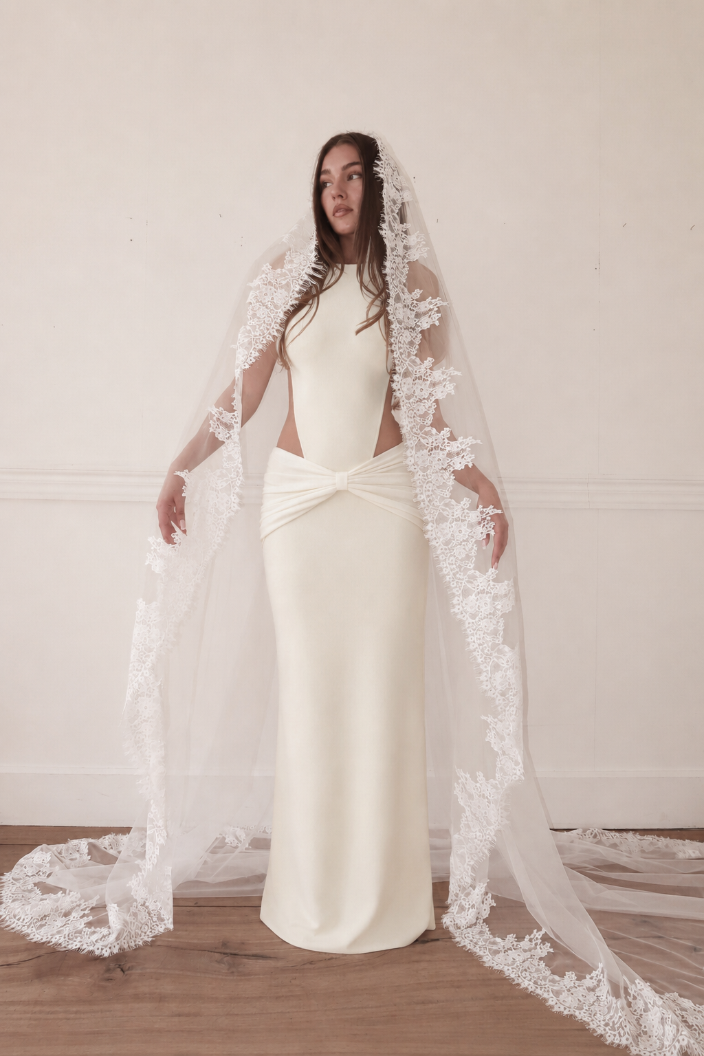 Agathe — Eyelash Lace Wedding Veil