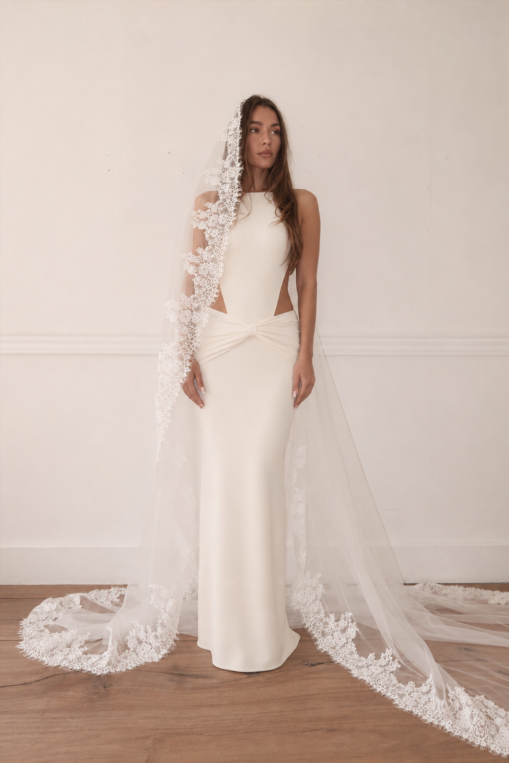 Agathe — Eyelash Lace Wedding Veil