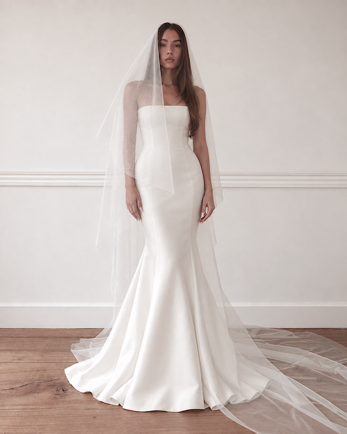 Camille — Minimalist Drop Veil