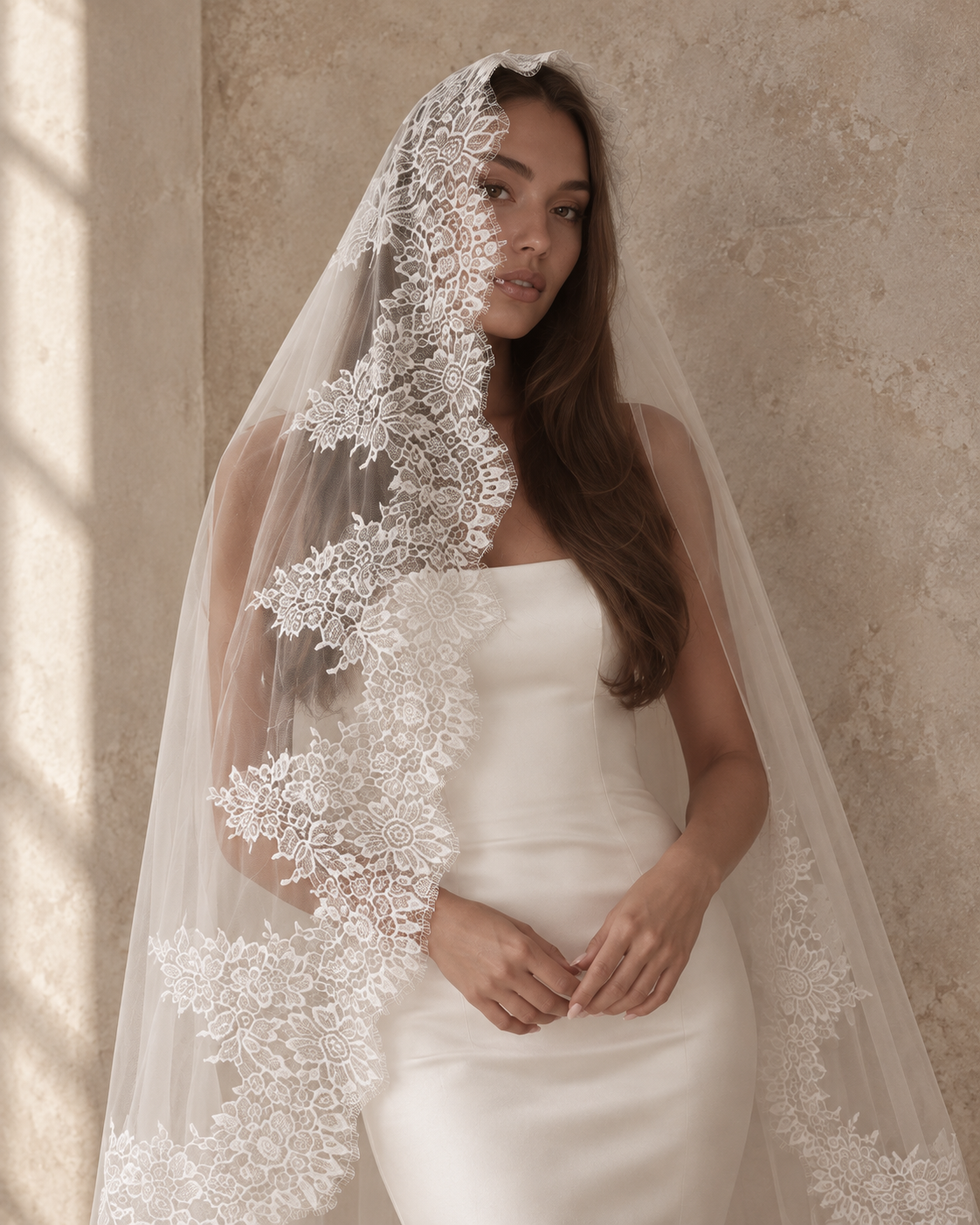 Claire — Mantilla Wedding Veil