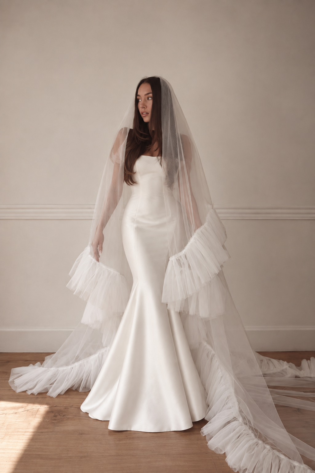 Elise — Romantic Ruffle Wedding Veil