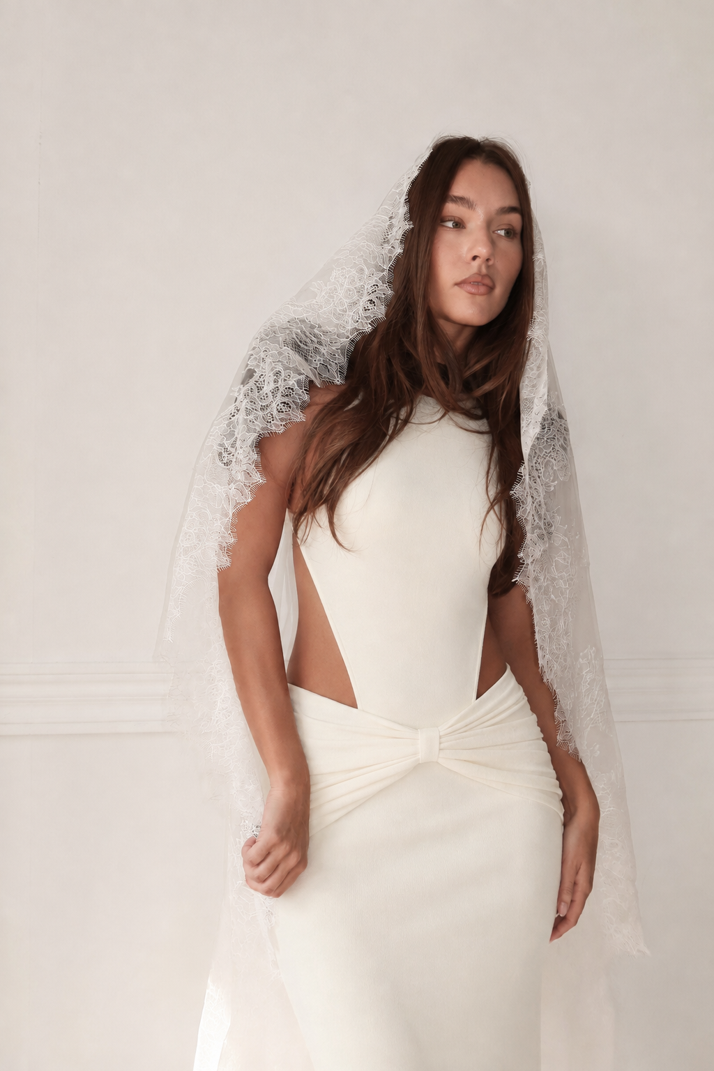 Louise — Romantic Floral Lace Veil