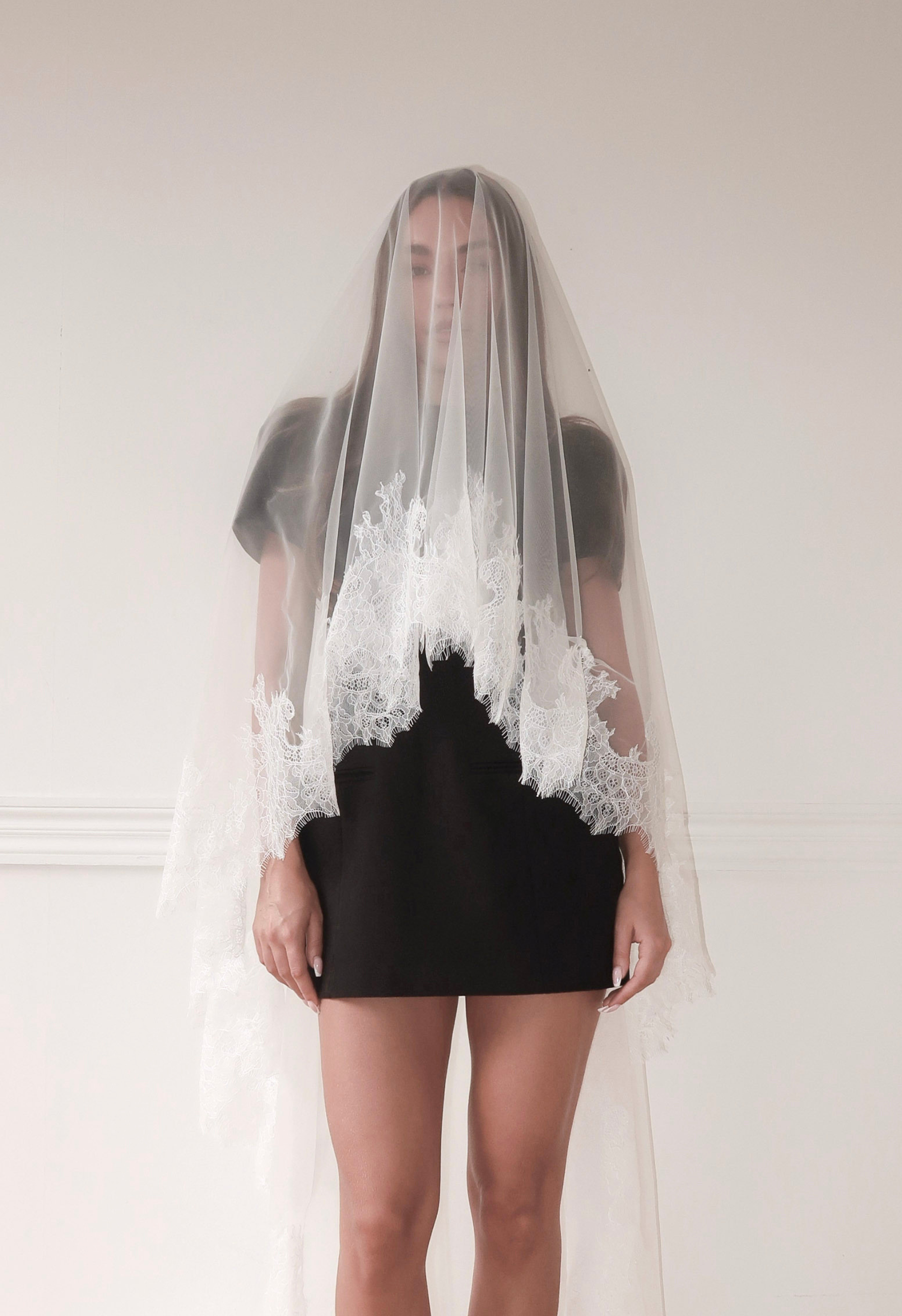Louise — Romantic Floral Lace Veil