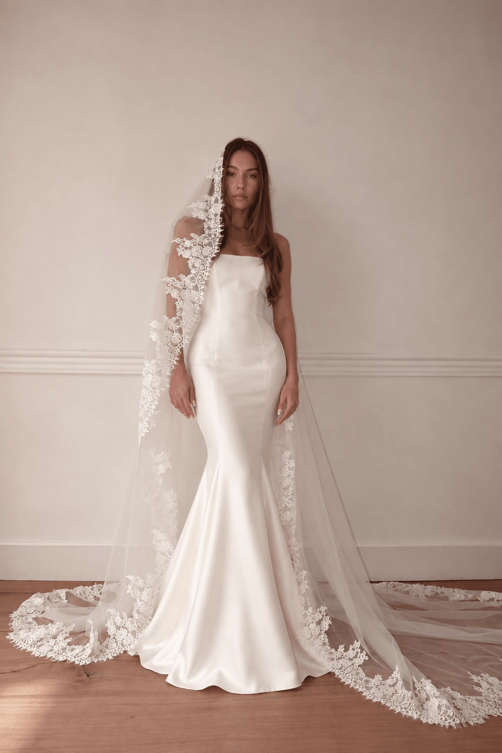 Agathe — Eyelash Lace Wedding Veil