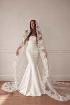 Agathe — Eyelash Lace Wedding Veil