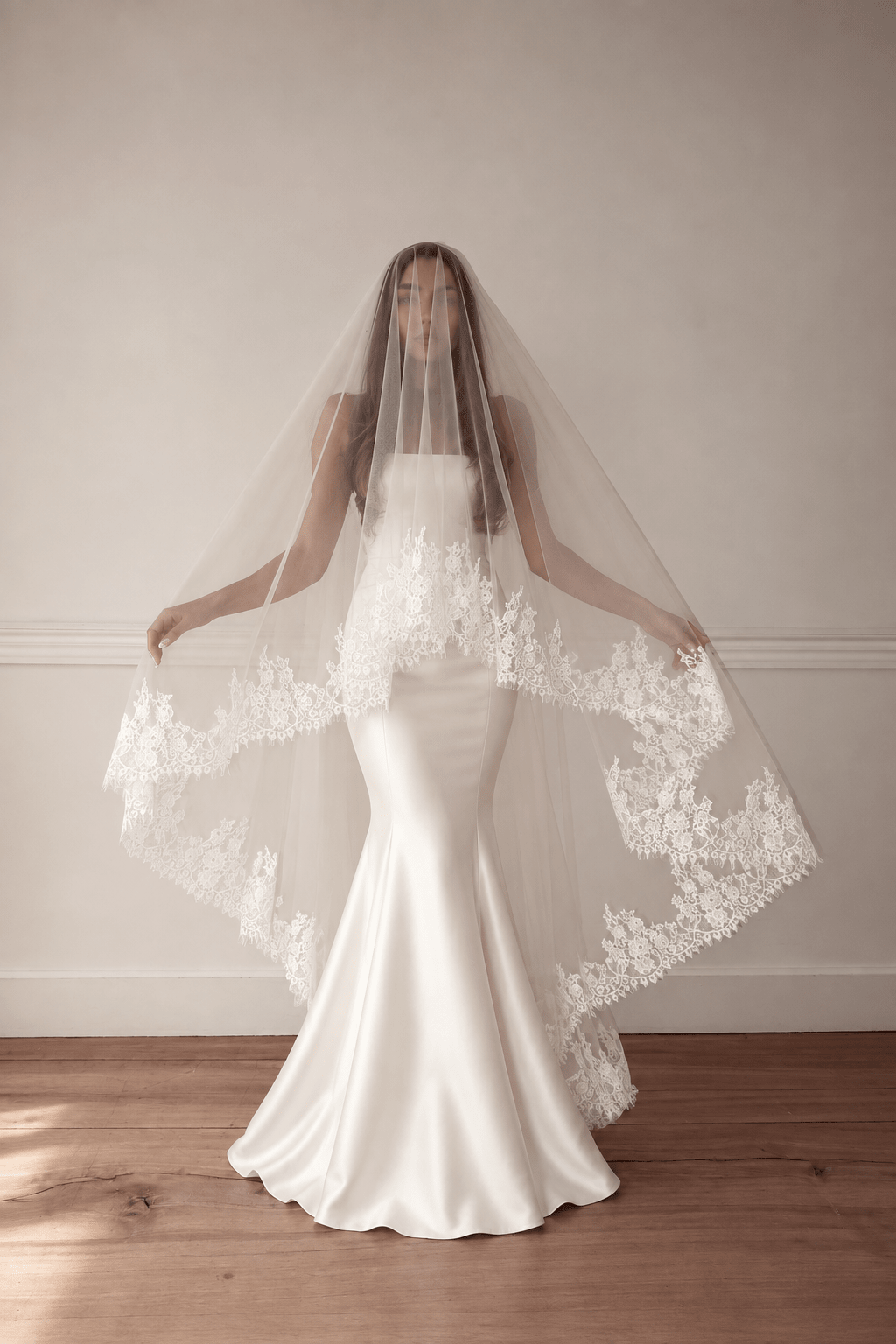 Agathe — Eyelash Lace Wedding Veil
