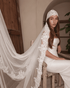 Agathe — Eyelash Lace Wedding Veil