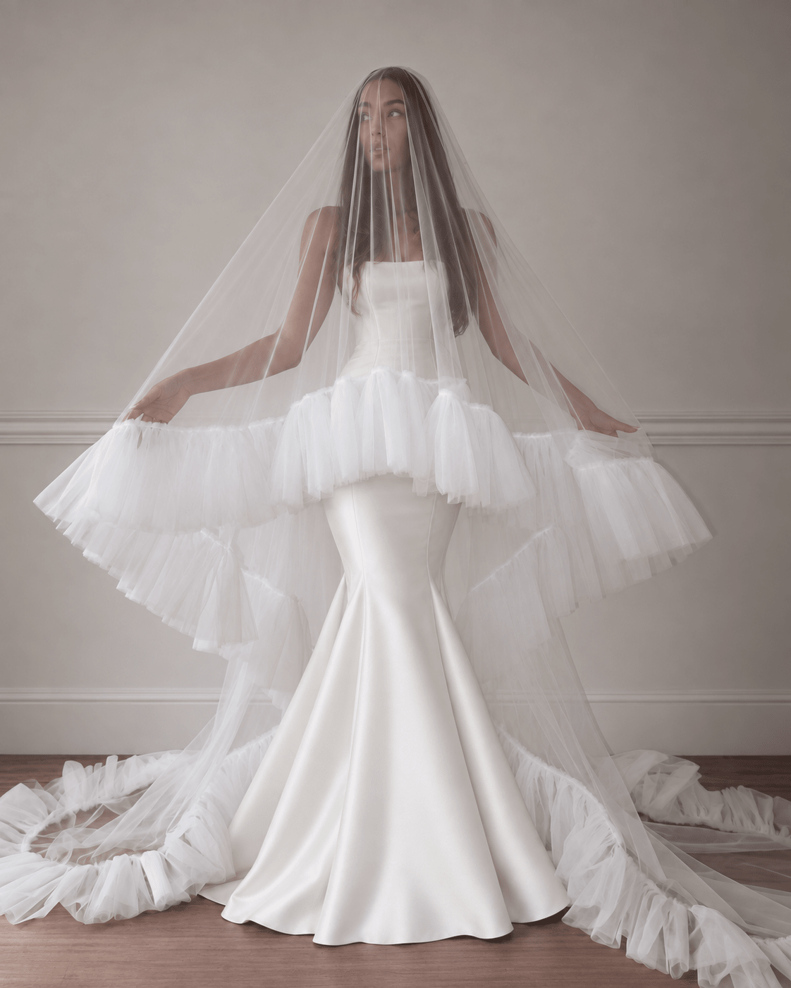 Elise — Romantic Ruffle Wedding Veil