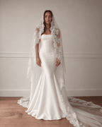 Louise — Romantic Floral Lace Veil