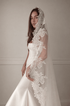 Louise — Romantic Floral Lace Veil
