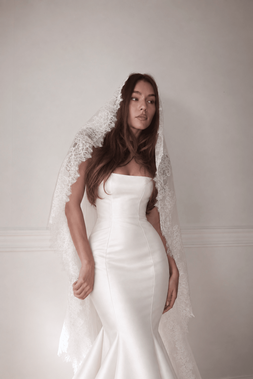 Louise — Romantic Floral Lace Veil