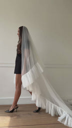 Elise — Romantic Ruffle Wedding Veil